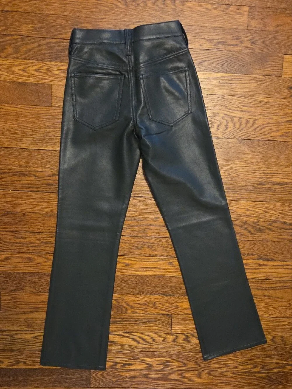 J. Crew High-rise Slim Demi-boot Faux Leather Pants